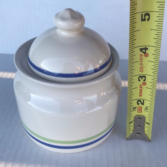 Pfaltzgraff Creamer/Pitcher Sugar Bowl With Lid Stoneware Cloverhill Band - Picture 7 of 10